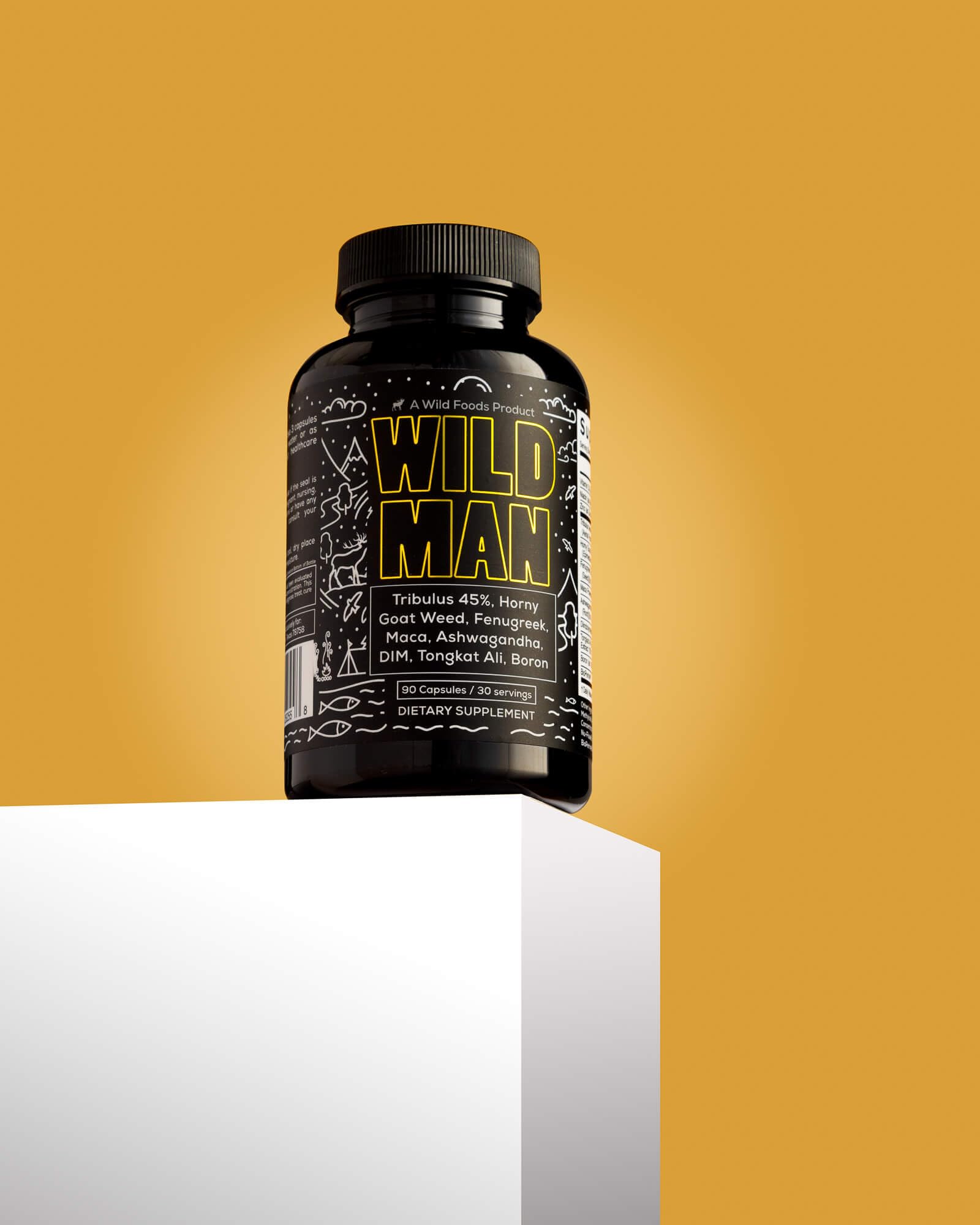 Gluten-free and soy-free wellness supplement claim