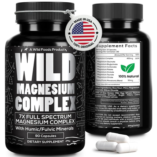 Wild Foods Magnesium Complex bottle with 90 capsules