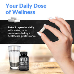 Supplement facts label and Wild Foods packaging