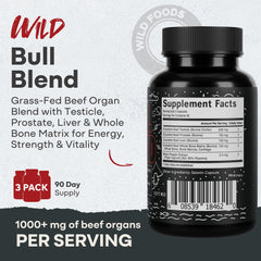 Close-up of grass-fed bovine liver capsules