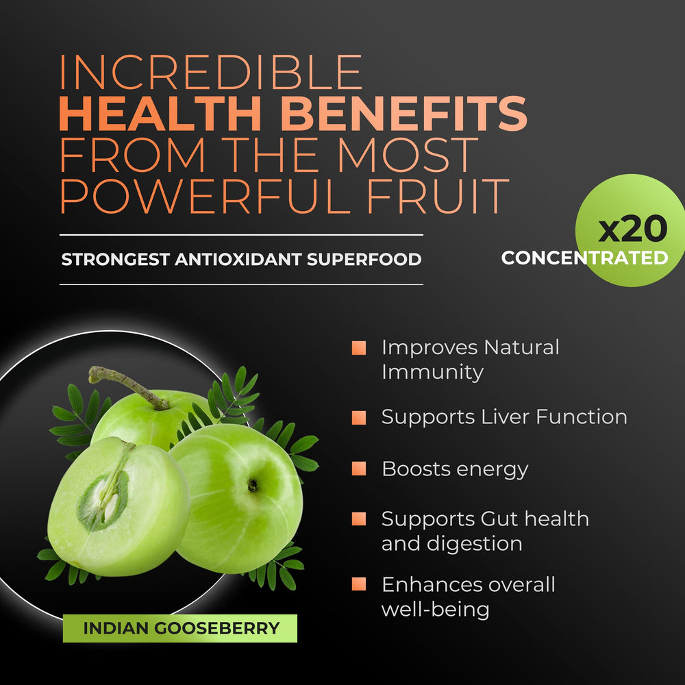 Wild-harvested amla berries from India used in Amla Green