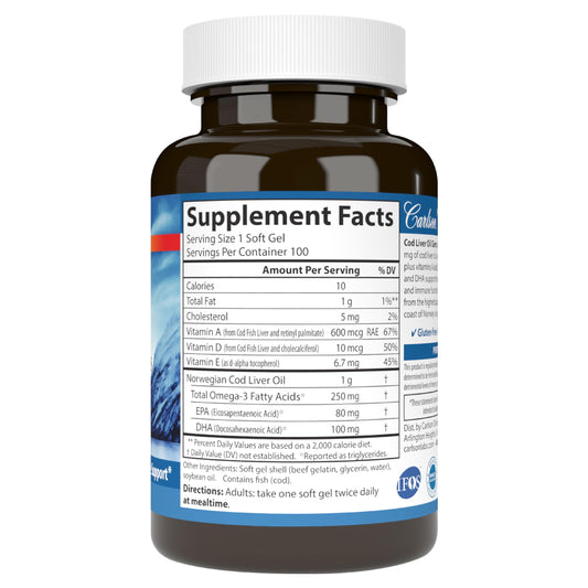Wild Norwegian Arctic-caught cod liver oil product image