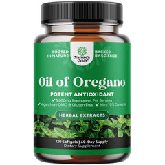 Wild oregano oil softgels bottle - hero image