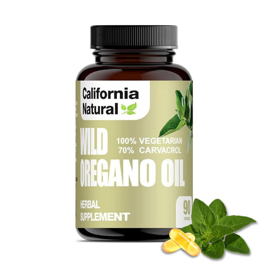 California Natural Wild Oregano Oil Vegetarian Soft Capsules bottle