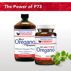 Bottle of Wild Oregano-Plus with label