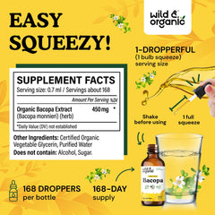 Dropper dispensing bacopa tincture