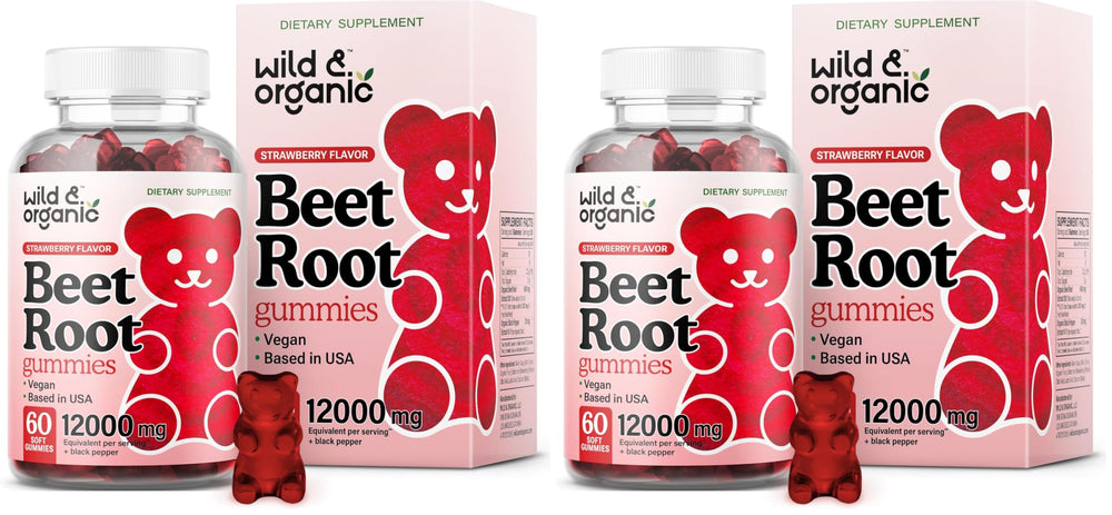 Wild & Organic Beet Root Gummies pack 2 — front view