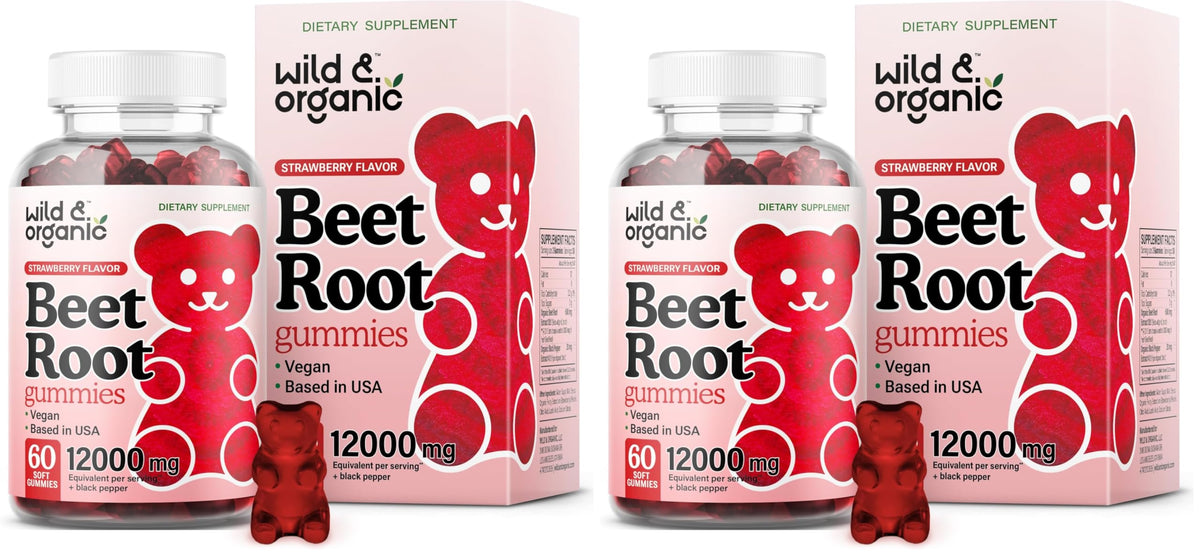 Wild & Organic Beet Root Gummies pack 2 — front view