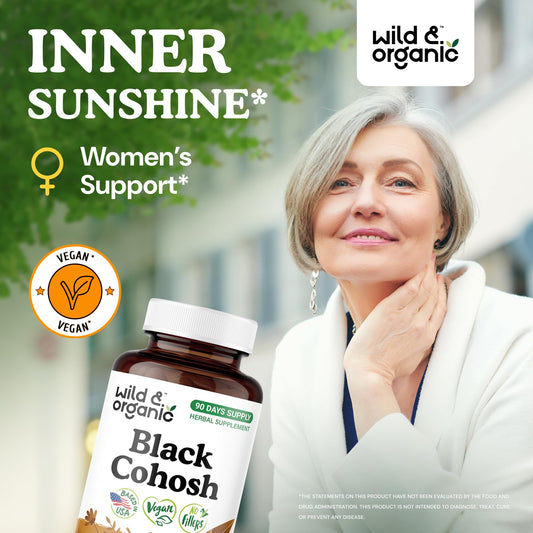 Wild & Organic Black Cohosh capsules packaging and label