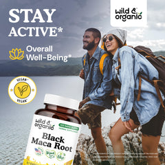 Bottle image of Wild & Organic Black Maca Root Capsules