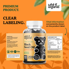 Illustration of immunity and beauty benefits from black seed gummies