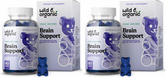 Wild & Organic Brain Support Gummies bottle front - Pack 2