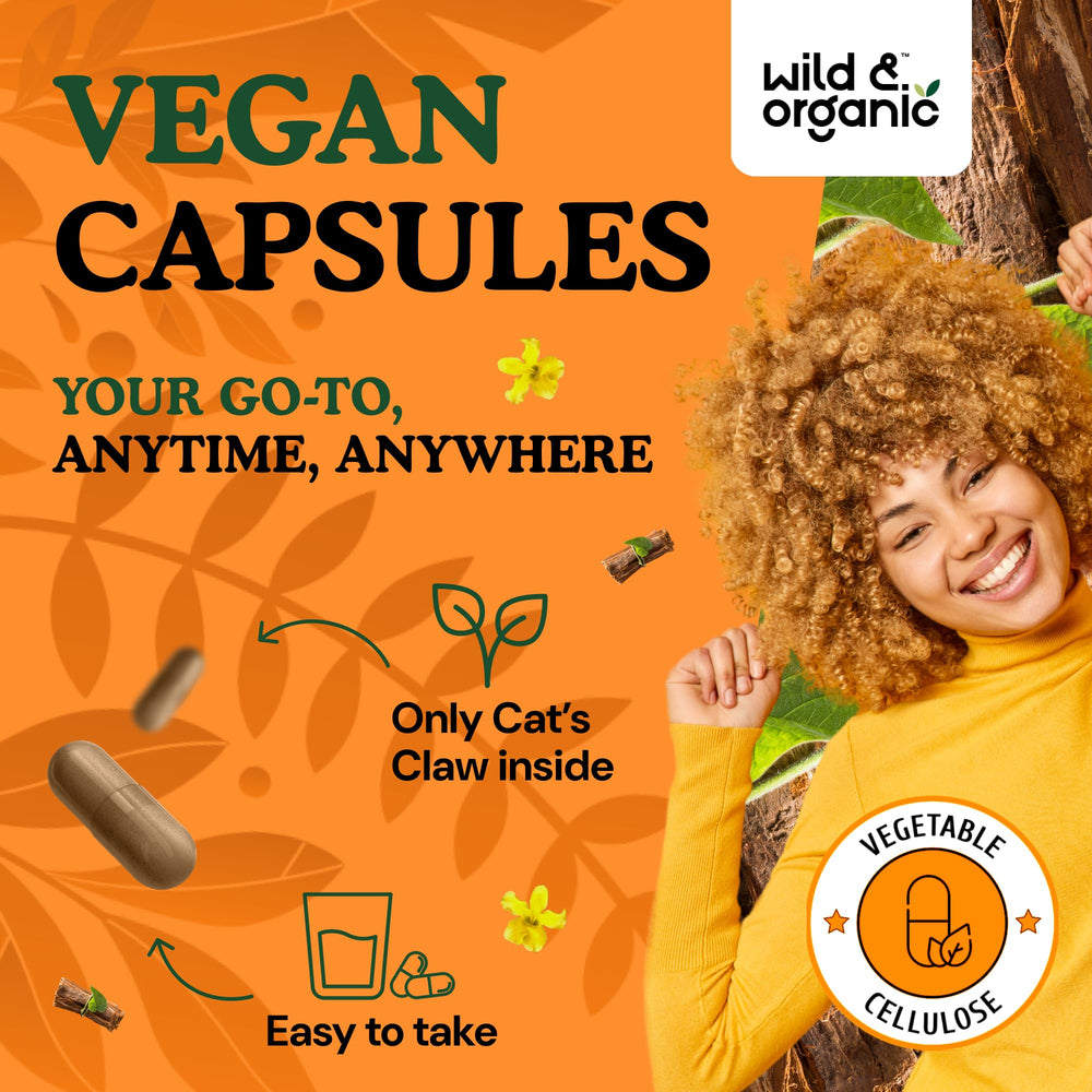 Uncaria tomentosa cat's claw bark powder capsules