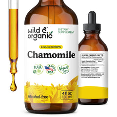 Wild & Organic Chamomile Tincture bottle, 4 oz