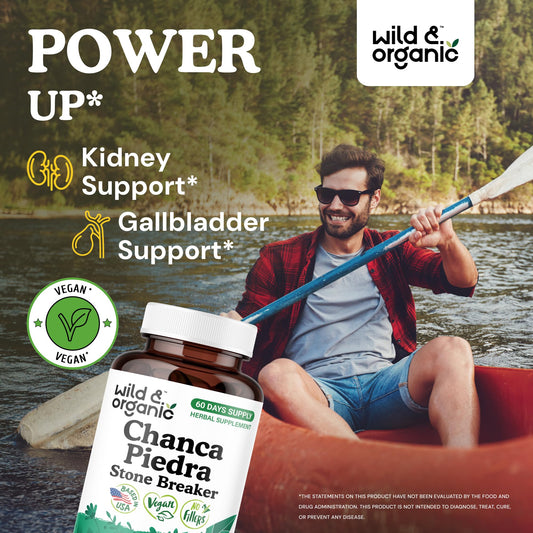 Close-up of 1200 mg Chanca Piedra capsules