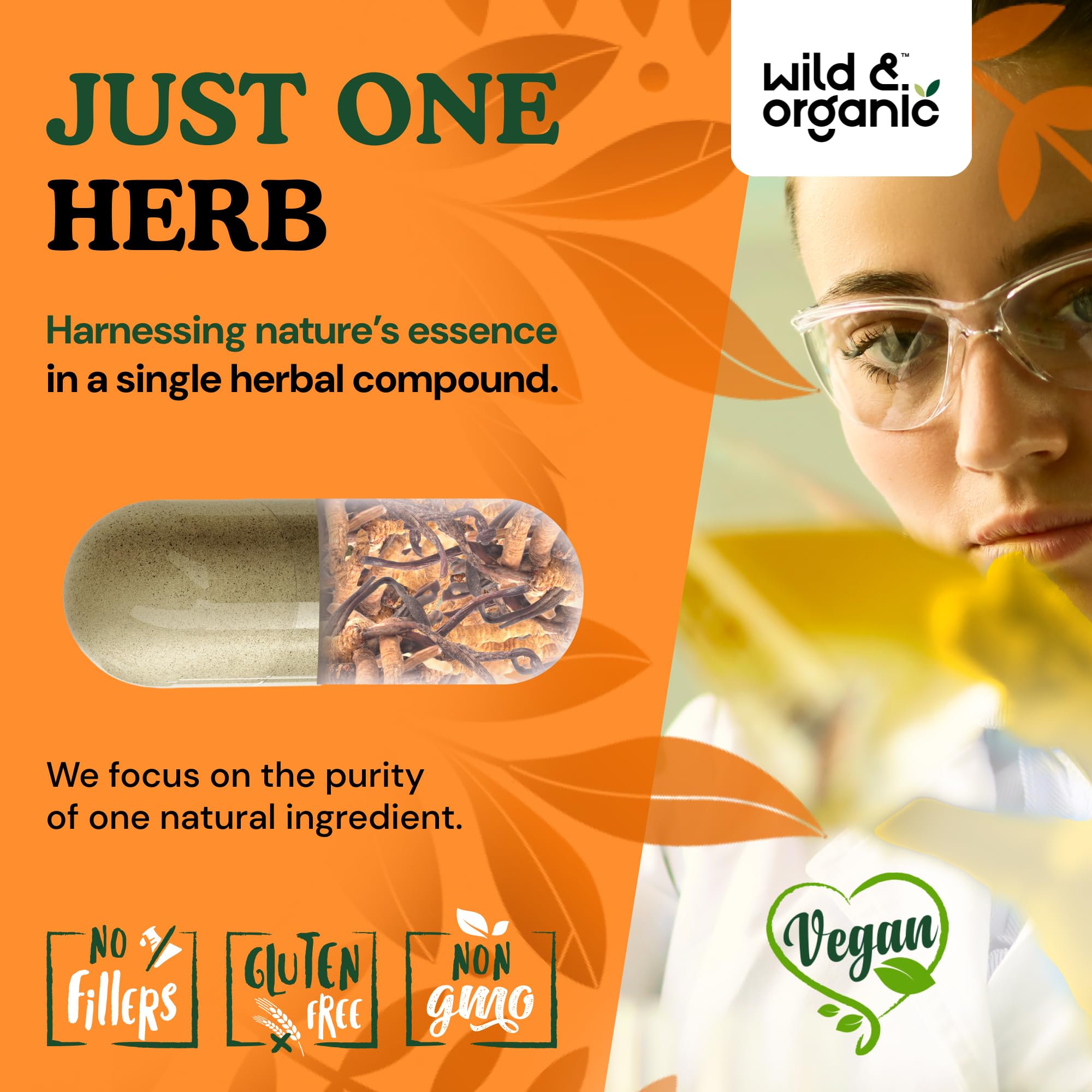 Vegan and Non-GMO badges on packaging