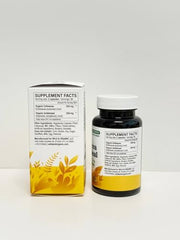 Close-up of echinacea and goldenseal capsules