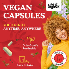 Front view of Wild & Organic Goat's Rue bottle