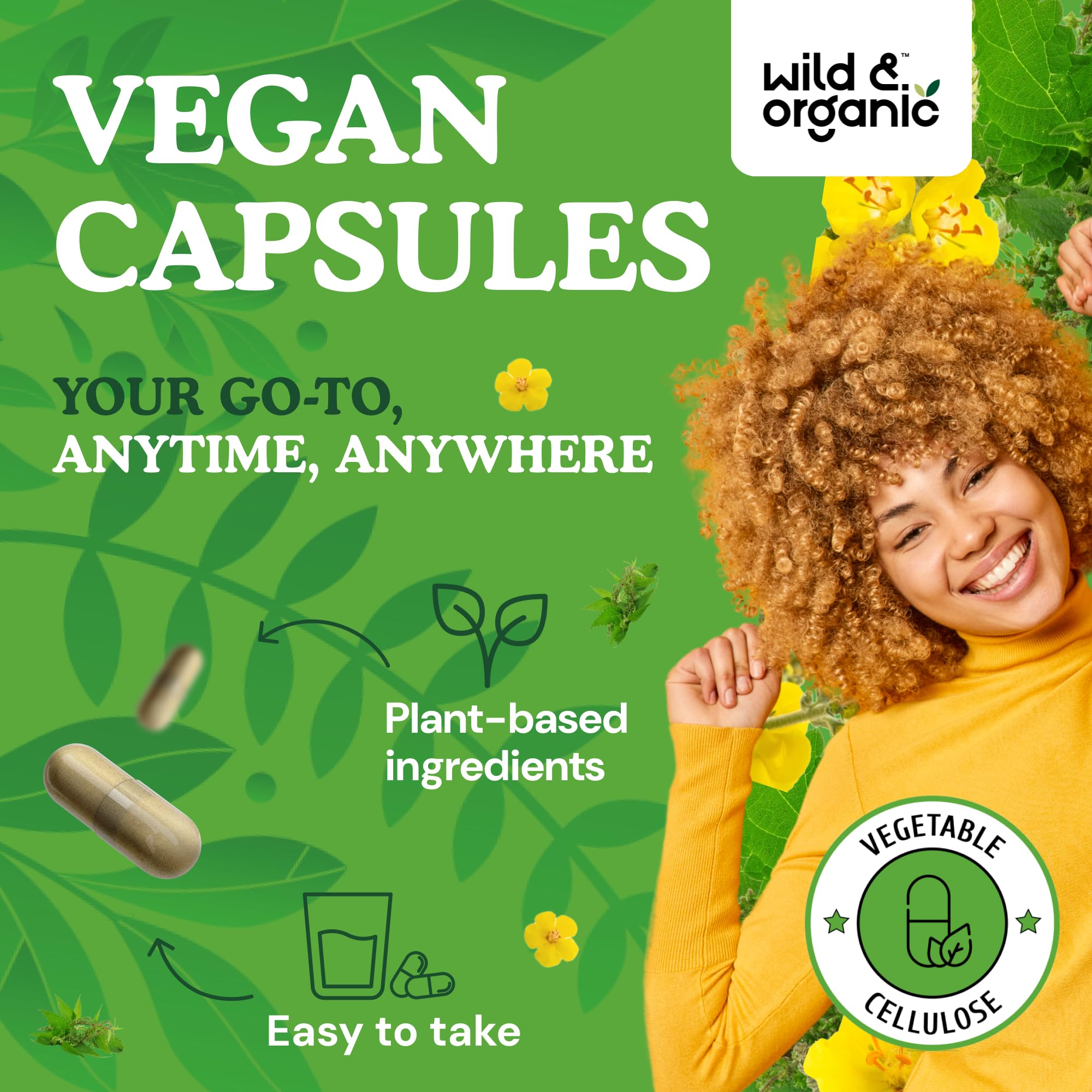 Vegetable cellulose coating on vegan lung cleanse capsules
