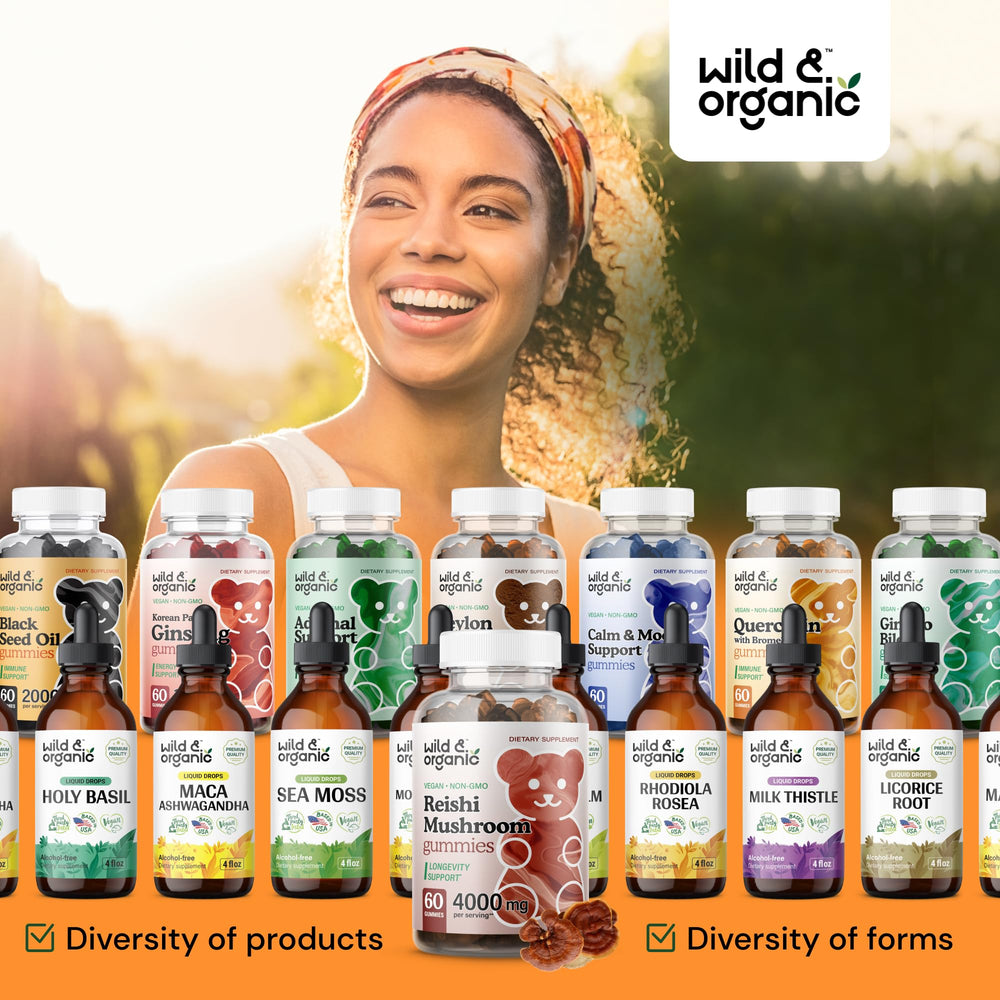 Product shot highlighting 30-day supply with two gummies per day