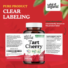 Whole packaging of Wild & Organic Tart Cherry Capsules