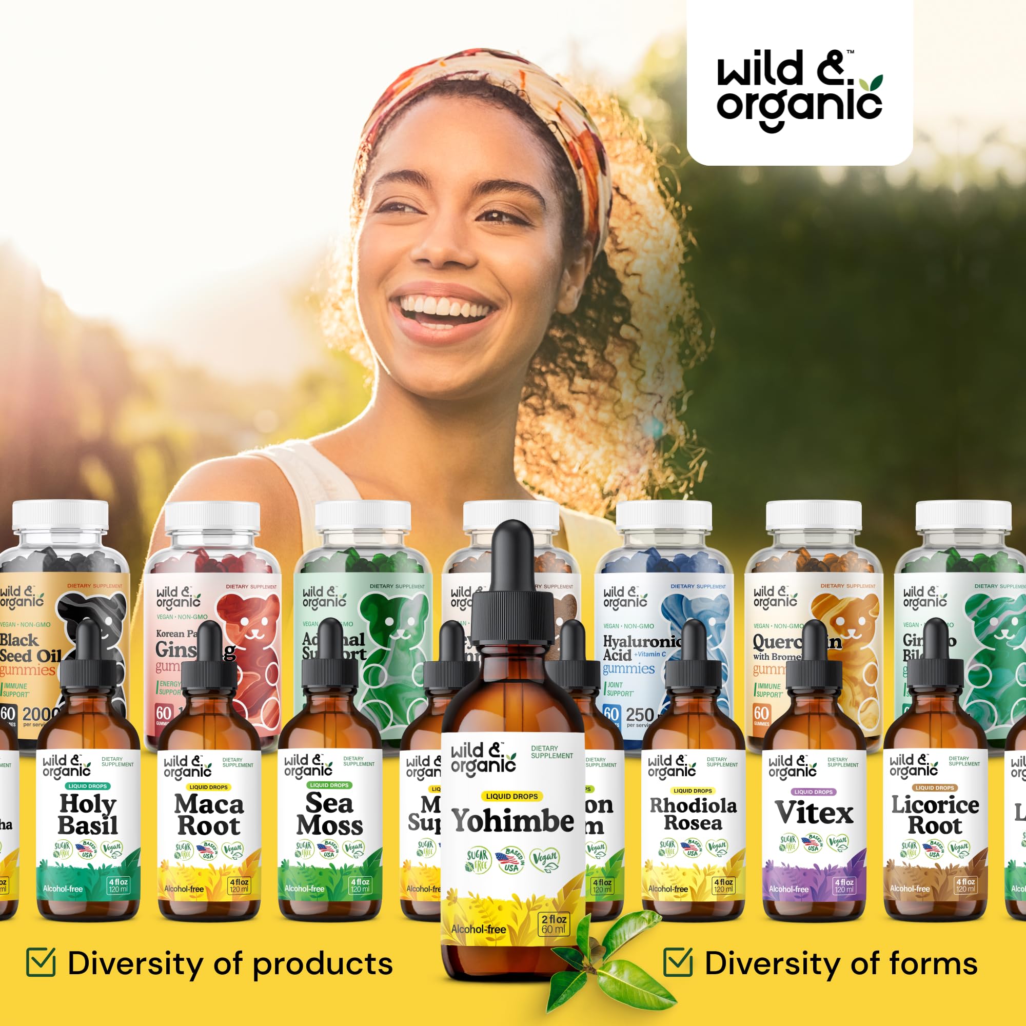 Packaging highlighting vegan and natural ingredients