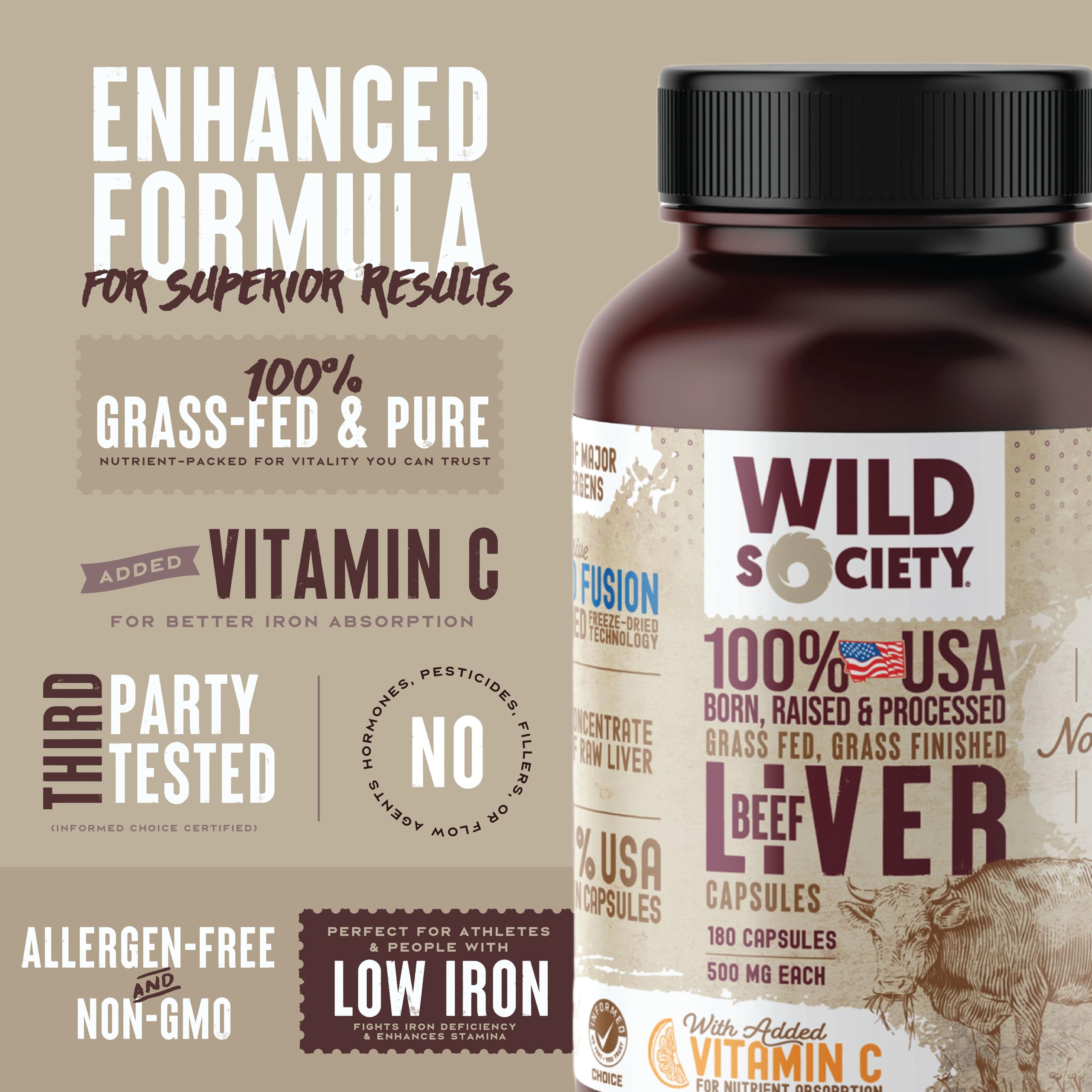 Graphic highlighting benefits: energy, detox, immunity, hair and nails