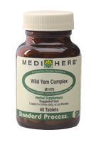 Wild Yam Complex 40t by Medi Herb product image showing the bottle