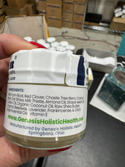 Genesis Wild Yam Cream texture closeup highlights a smooth, non-greasy finish for daily use