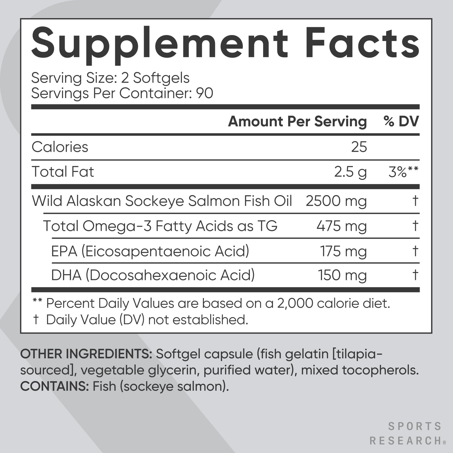 Wild Alaskan Sockeye Salmon Oil