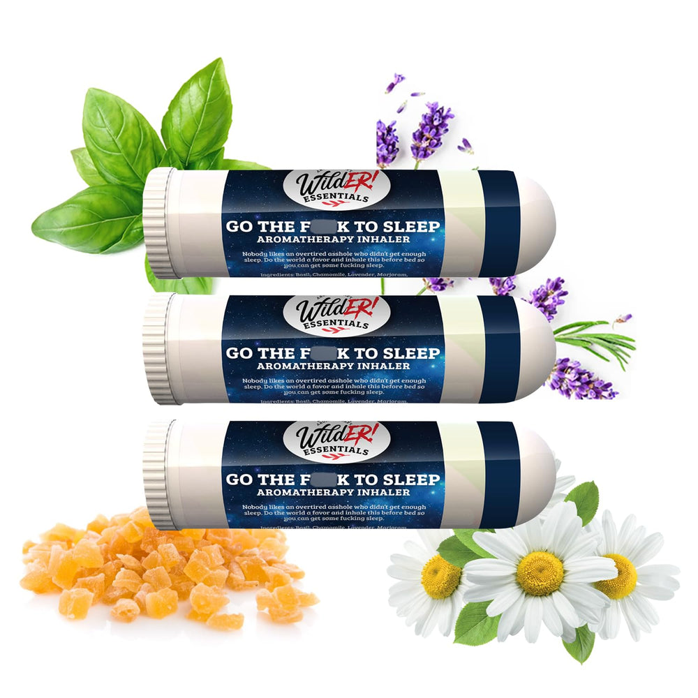 Wilder Essentials Go The F to Sleep inhalers (3-pack) - front view