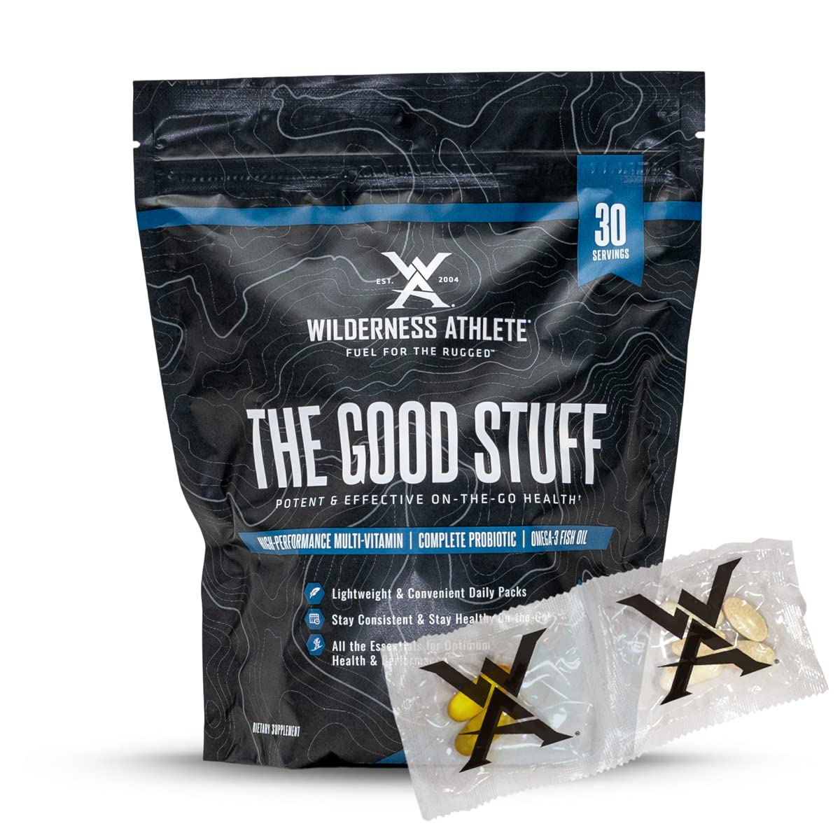 The Good Stuff daily vitamin pack on the go
