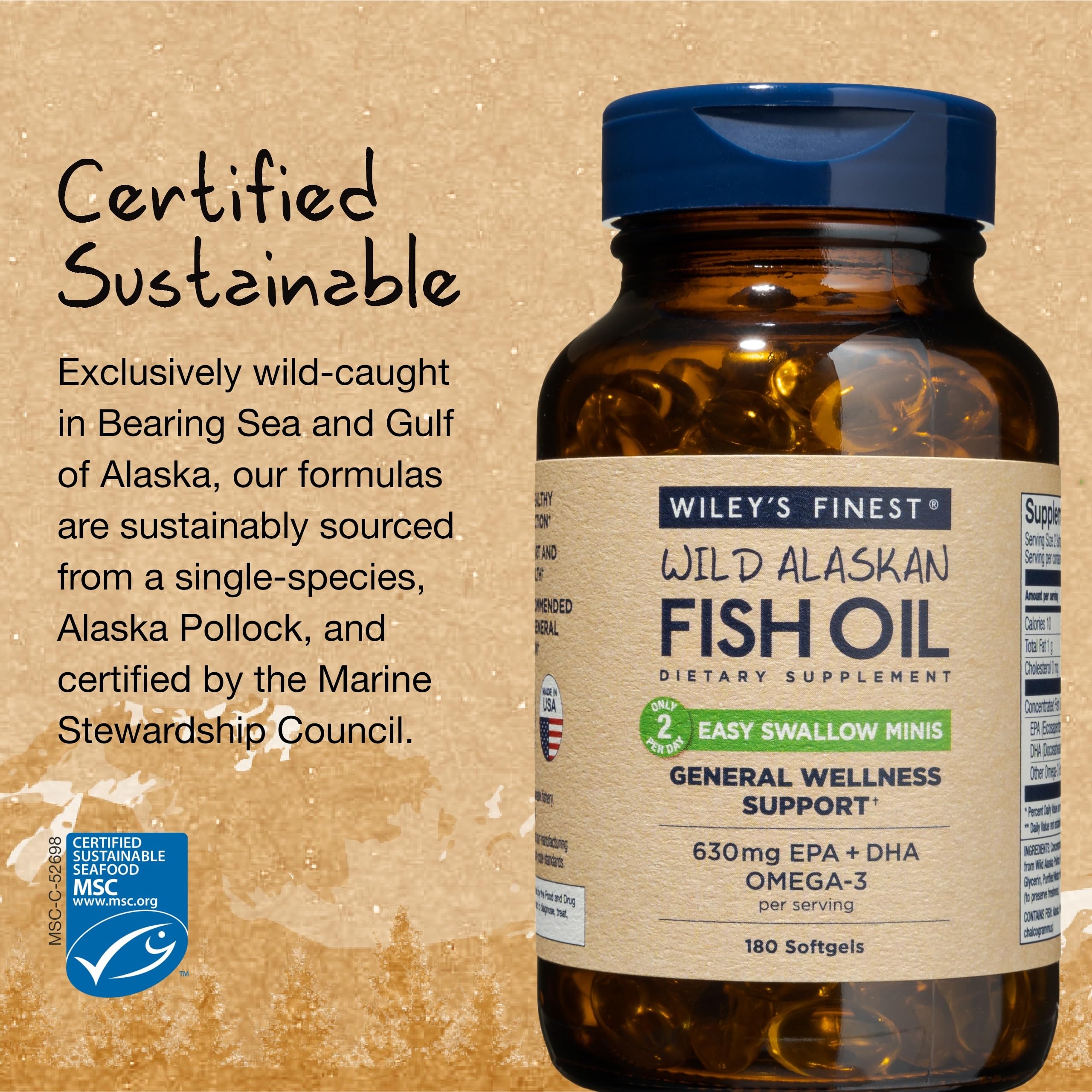 MSC-certified sustainability label on packaging