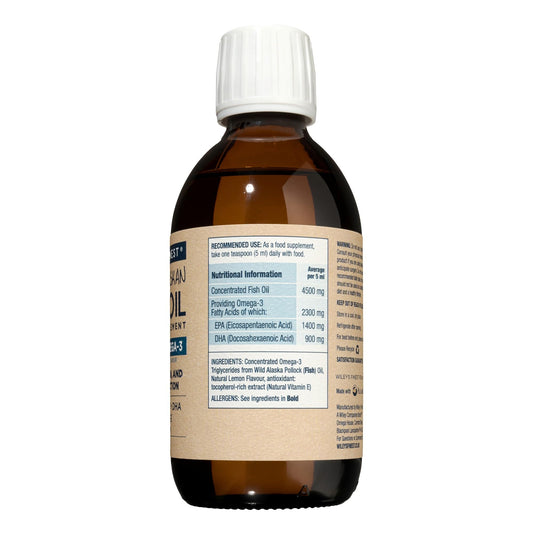 Bottled Wiley's Finest Peak Omega-3 Lemon fish oil with 2300 mg EPA/DHA
