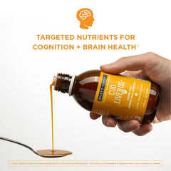 Nutrition facts panel on Wiley's Finest cod liver oil bottle