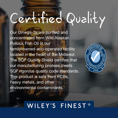 MSC-certified sustainability badge on Wiley's Finest packaging