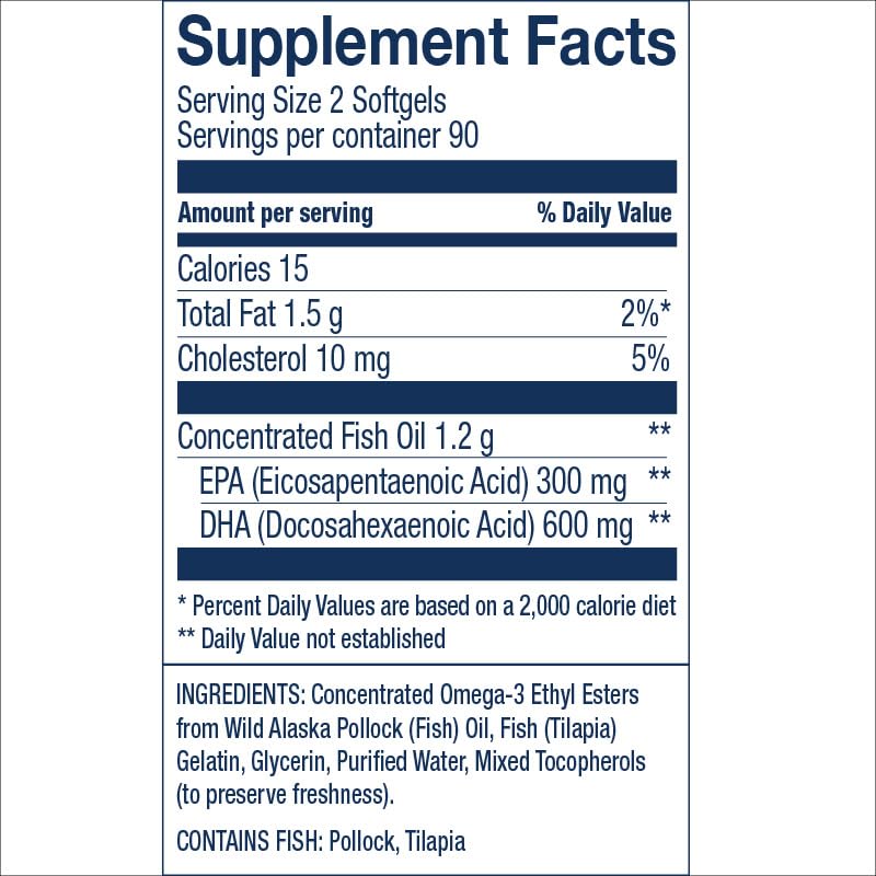 Wiley's Finest Prenatal DHA softgels close-up, unflavored and easy to swallow.