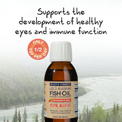 Nutritional information showing 650 mg EPA and DHA per serving