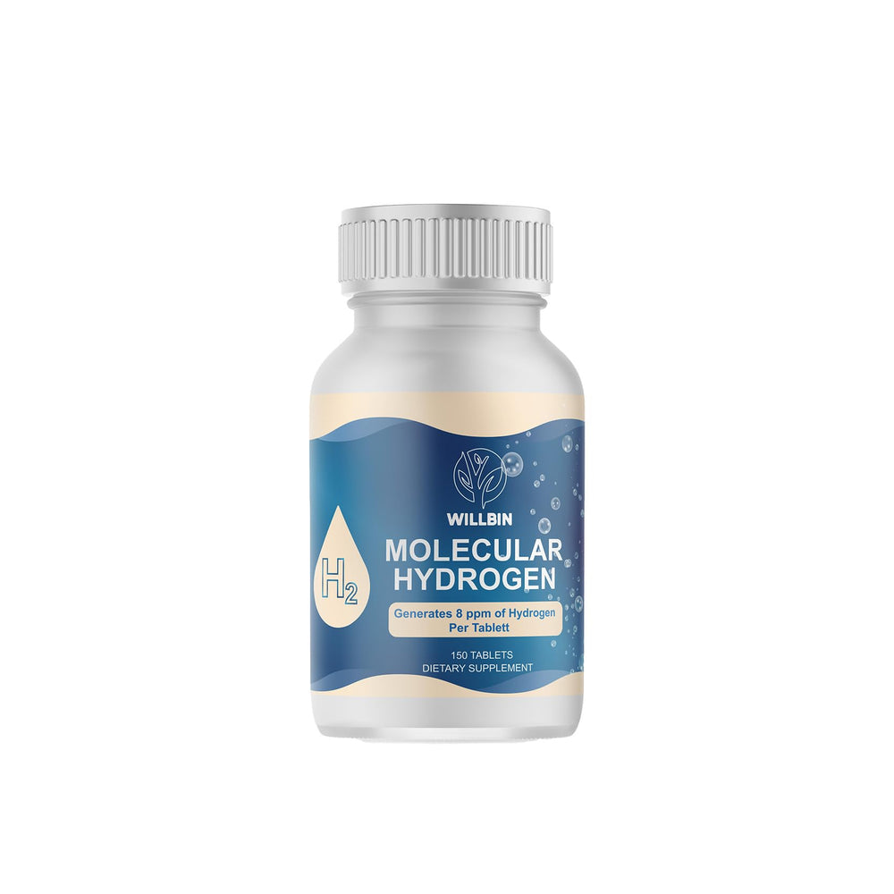 Front packaging of Willbin 150ct Hydrogen Water Tablets