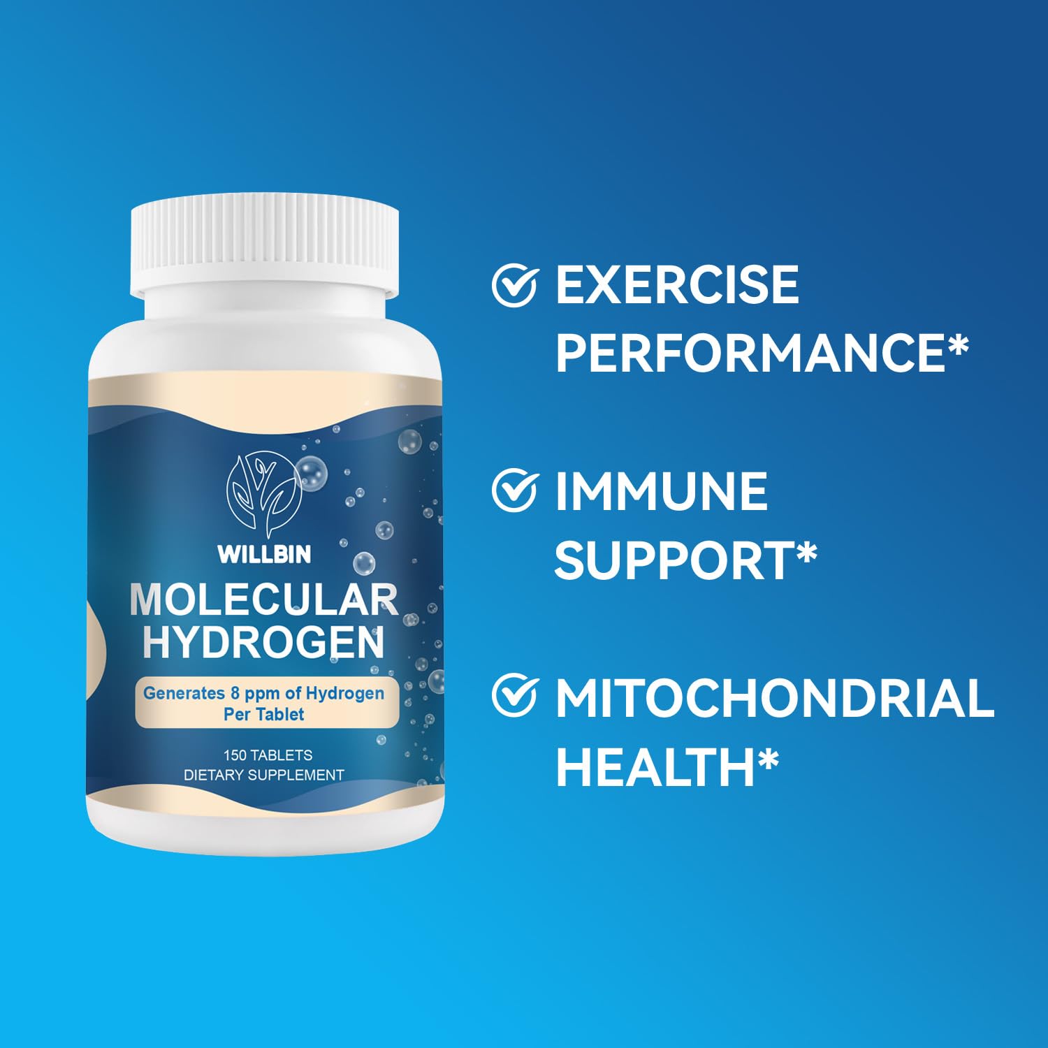 Travel-friendly sachets for Willbin hydrogen tablets