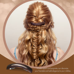 WILLBOND hair clip securing a casual ponytail with non-slip grip.
