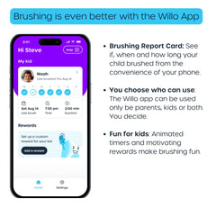 Brushing timer display on Willo Berry Splash small