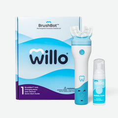 Willo BrushBot Kids U-Shaped Toothbrush Starter Kit packaging