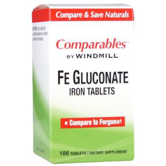 Windmill Fe Gluconate 239mg iron tablets 100 count