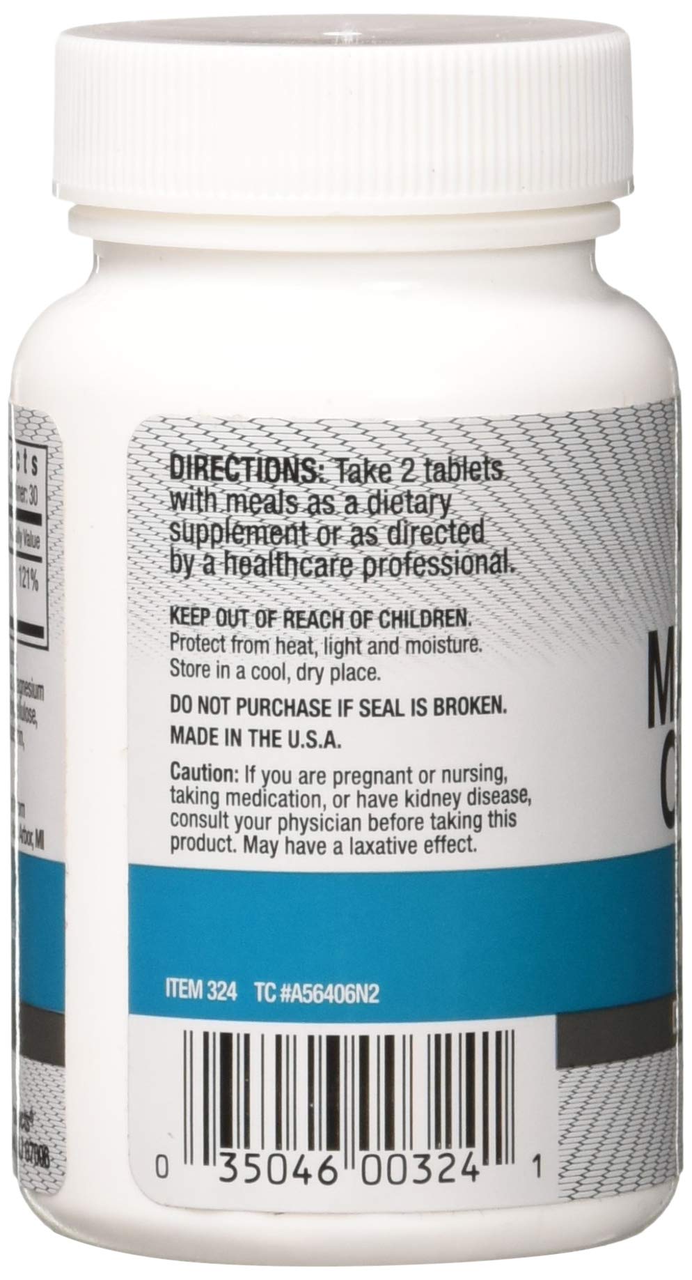 Windmill Magnesium Oxide 400 mg product label