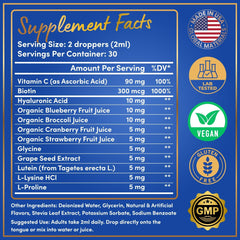 Vitamin C highlighted as an ingredient in the vegan collagen formula