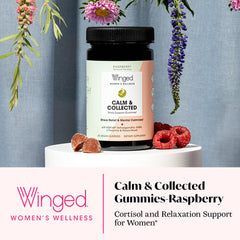 Close-up of Raspberry-flavored Calm & Collected Gummies