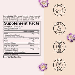 Grass-fed hydrolyzed collagen peptides source for Glow Up