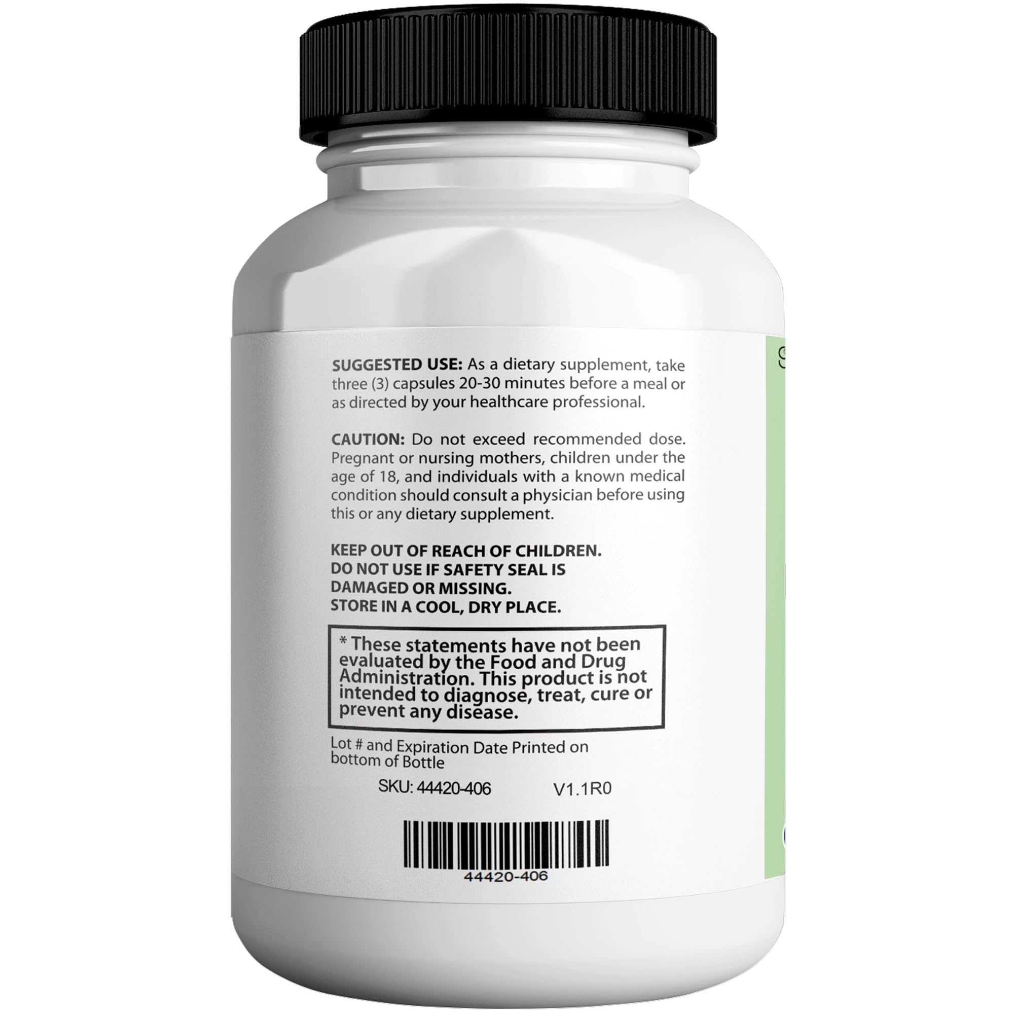 90 capsules per bottle display