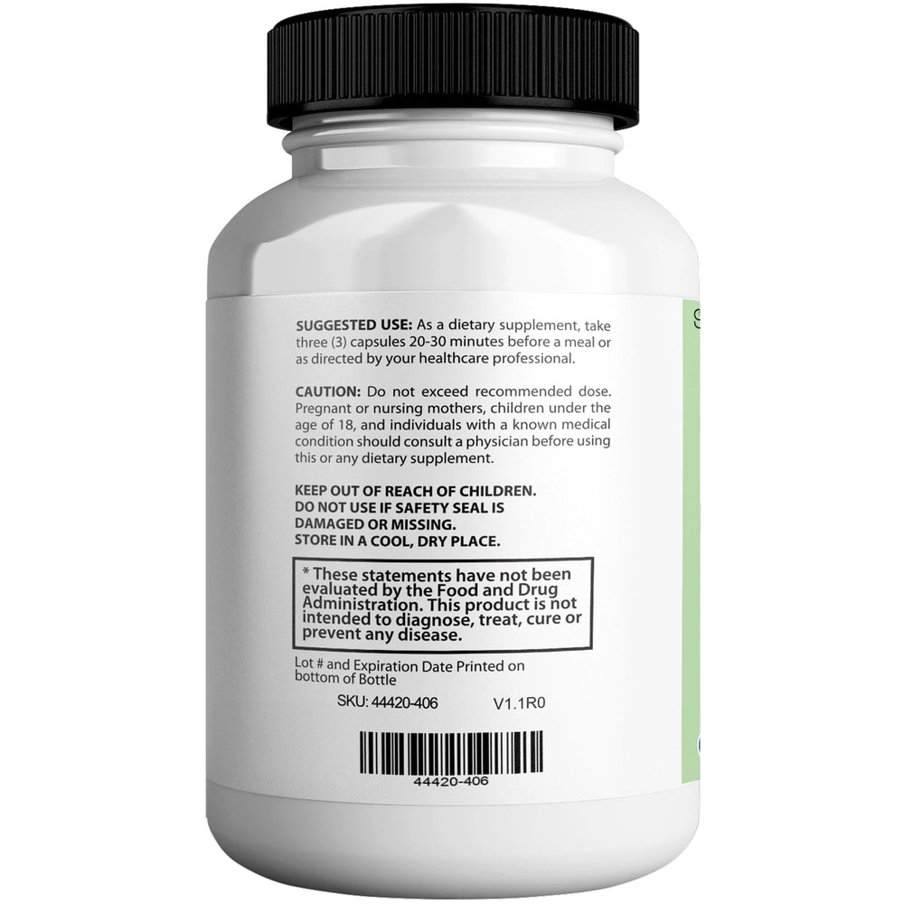 90 capsules per bottle display